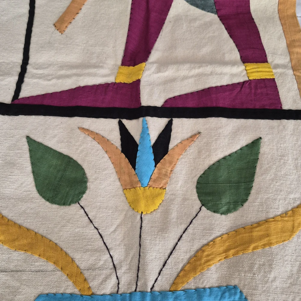 Vintage Egyptian Handmade Wall Tapestry